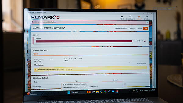 Asus Zenbook S16 Review: Battery Life