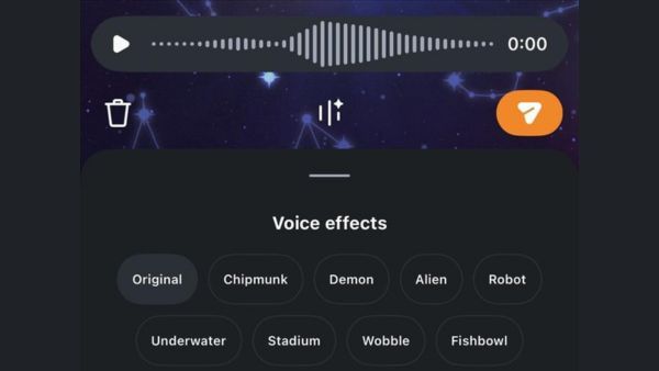 How To Send Voice Notes With Effects on Instagram DMs