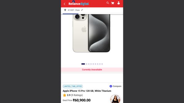 iPhone 15 Pro Price in India Drops To ₹60,900: Where To Buy