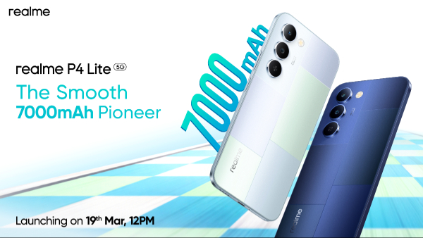 Realme P4 Lite 5G Launch Date in India Confirmed for March 19 Realme P4 Lite 5G Launch Date in India Confirmed for March 19