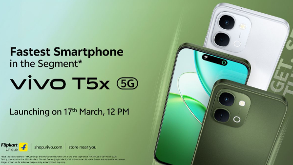 Vivo T5x 5G Launch Date in India Set for March 17