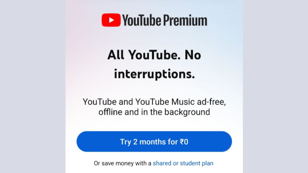 YouTube Premium Now Free for 2 Months in India: How to Claim the Offer YouTube Premium Now Free for 2 Months in India: How to Claim the Offer