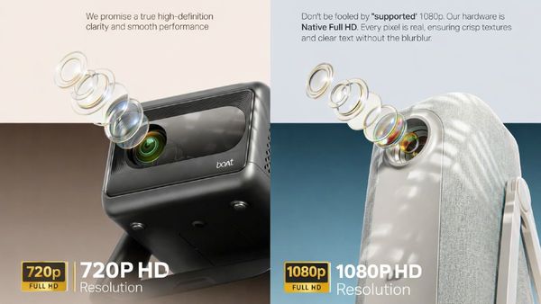 BoAt CineHead M1 and CineHead E1 Smart Projectors Launched in India