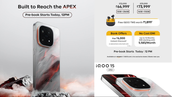 iQOO 15 Apex Edition Launched in India: Check Price & Offers