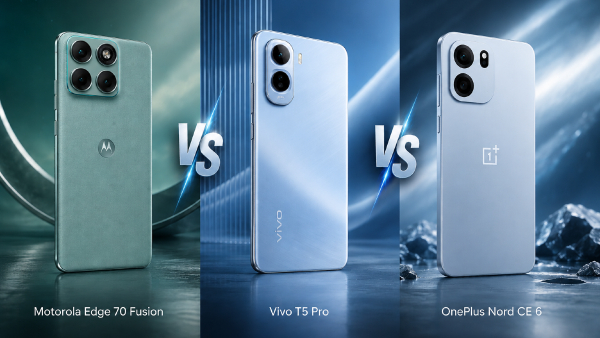 OnePlus Nord CE 6 vs Motorola Edge 70 Fusion vs Vivo T5 Pro