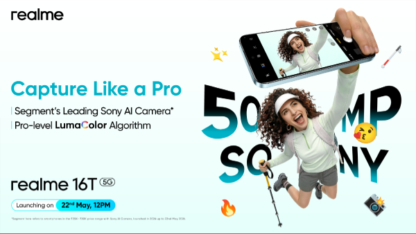Realme 16T 5G Camera Specifications Confirmed Ahead of Launch Realme 16T 5G Camera Specifications Confirmed Ahead of Launch