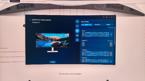 Dell 34 Plus USB-C Monitor Review: Ports and Connectivity