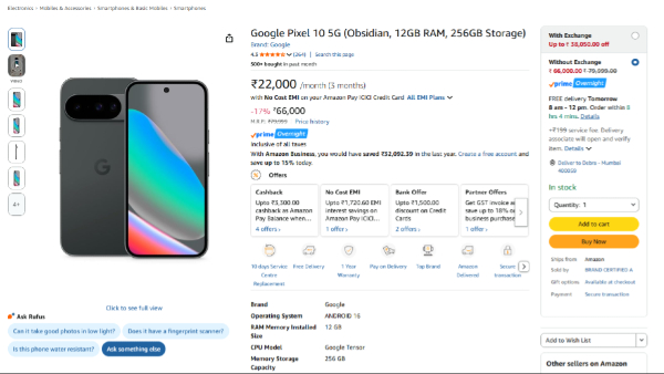 Google Pixel 10 Gets Major Discount During Amazon Freedom Sale Google Pixel 10 Gets Major Discount During Amazon Freedom Sale