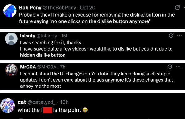 You May Soon Find It Difficult to Dislike a Video on YouTube You May Soon Find It Difficult to Dislike a Video on YouTube