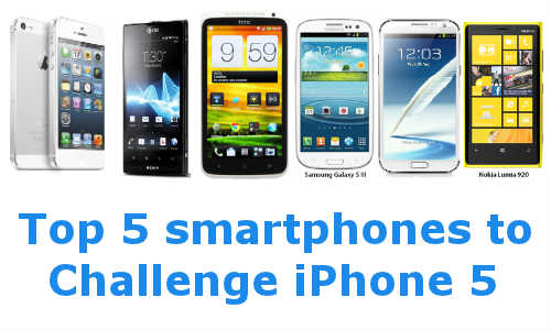 ಐಫೋನ್ 5 ಗೆ ಸರಿಸಾಟಿಯಾದ ಟಾಪ್ 5 ಸ್ಮಾರ್ಟ್ಫೋನ್ಸ್ ಐಫೋನ್ 5 ಗೆ ಸರಿಸಾಟಿಯಾದ ಟಾಪ್ 5 ಸ್ಮಾರ್ಟ್ಫೋನ್ಸ್