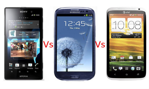 ಎಕ್ಸಪೀರಿಯಾ ಐಯಾನ್ vs ಗ್ಯಾಲಾಕ್ಸಿ S3 vs ಹೆಚ್ಟಿಸಿ ವನ್ X ಎಕ್ಸಪೀರಿಯಾ ಐಯಾನ್ vs ಗ್ಯಾಲಾಕ್ಸಿ S3 vs ಹೆಚ್ಟಿಸಿ ವನ್ X