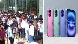 iPhone 16 Sale: ಐಫೋನ್​ 16 ಮಾರಾಟ ಶುರು; ಖರೀದಿಗೆ ಮುಗಿಬಿದ್ದ ಜನ.. ಸ್ಟೋರ್​ ಮುಂದೆ ಕ್ಯೂ!