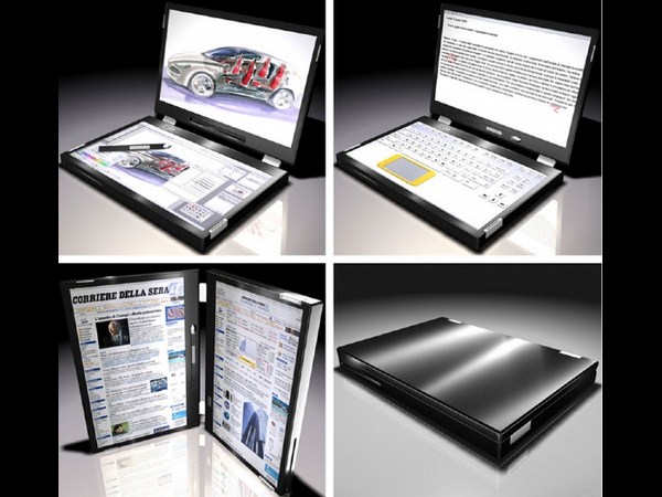 Canova’s dual screen lap top Canova’s dual screen lap top