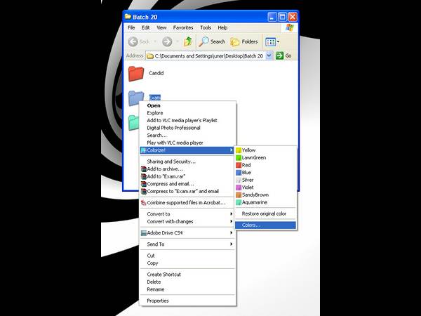 ಫೋಲ್ಡರ್‌ ಬಣ್ಣ ಬದಲಾಯಿಸುದು ಹೇಗೆ ?
