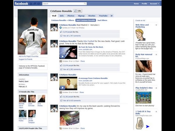 ಟಾಪ್ -20 ಫೇಸ್ಬುಕ್ ಫ್ಯಾನ್ ಪೇಜ್ಗಳು ಟಾಪ್ -20 ಫೇಸ್ಬುಕ್ ಫ್ಯಾನ್ ಪೇಜ್ಗಳು