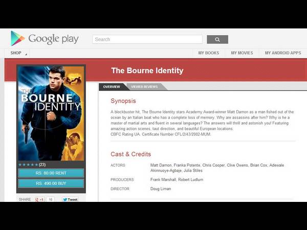 ಗೂಗಲ್‌ ಪ್ಲೇಸ್ಟೋರ್‌ನಲ್ಲಿ ಥ್ರಿಲ್ಲಿಂಗ್‌,ಆಕ್ಷನ್‌ ಫಿಲ್ಮ್‌ ವೀಕ್ಷಿಸಿ