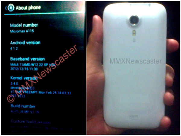 Micromax Canvas A115 Micromax Canvas A115