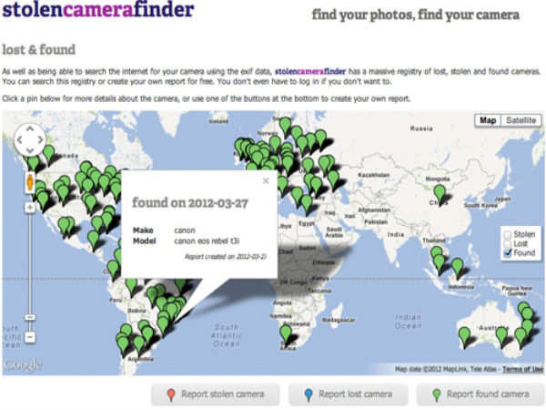 ಕಳುವಾದ ಕ್ಯಾಮೆರಾವನ್ನು ಪತ್ತೆಹಚ್ಚುವುದು ಹೇಗೆ?