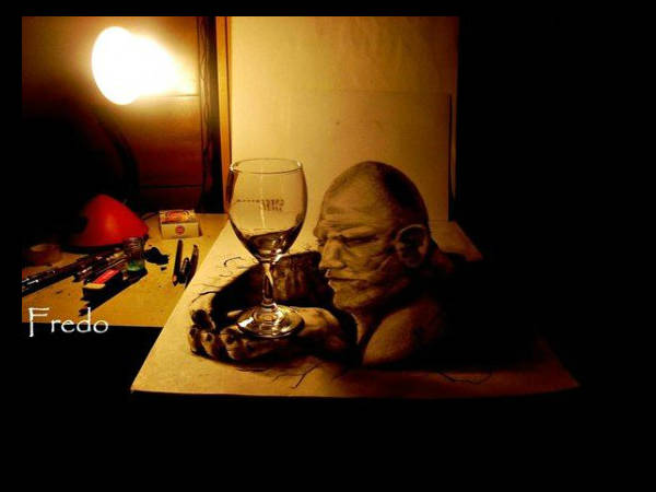 ಪೆನ್ಸಿನಲ್ಲೇ 3ಡಿ ಡ್ರಾಯಿಂಗ್‌