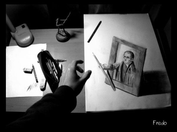 ಪೆನ್ಸಿನಲ್ಲೇ 3ಡಿ ಡ್ರಾಯಿಂಗ್‌