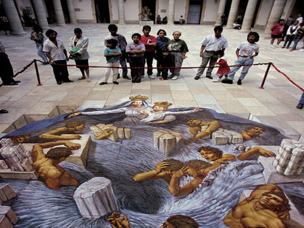  ರಸ್ತೆಯಲ್ಲಿ 3ಡಿ ಡ್ರಾಯಿಂಗ್‌