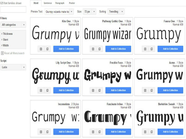 Google Fonts