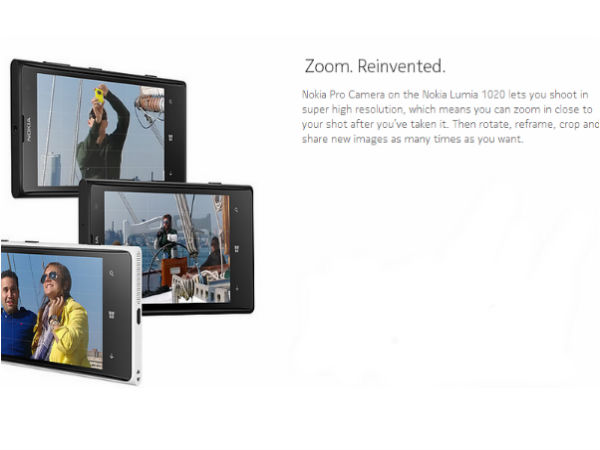  ಸದ್ಯದಲ್ಲೇ ಭಾರತದ ಮಾರುಕಟ್ಟೆಗೆ ಬರಲಿದೆ ನೋಕಿಯಾ ಲ್ಯೂಮಿಯಾ 1020 