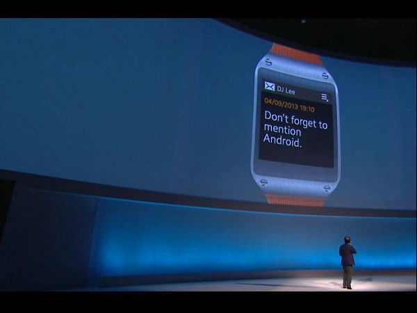 ವಾಚ್‌ನಲ್ಲೇ ಸ್ಮಾರ್ಟ್‌ಫೋನ್‌: ಸ್ಯಾಮ್‌ಸಂಗ್‌ ಗೆಲಾಕ್ಸಿ ಗೇರ್‌ ಬಿಡುಗಡೆ