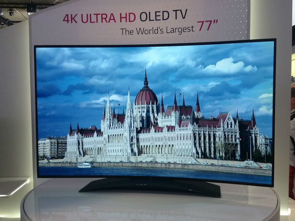  ಎಲ್‌ಜಿಯಿಂದ ವಿಶ್ವದ ಪ್ರಥಮ 77 ಇಂಚಿನ ಅಲ್ಟ್ರಾ ಎಚ್‌ಡಿ ವಕ್ರ ಟಿವಿ ಬಿಡುಗಡೆ