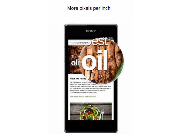  ಸೋನಿ 20 ಎಂಪಿ ಕ್ಯಾಮೆರಾ ಸ್ಮಾರ್ಟ್‌‌ಫೋನ್‌ ಭಾರತದ ಮಾರುಕಟ್ಟೆಗೆ ಬಿಡುಗಡೆ