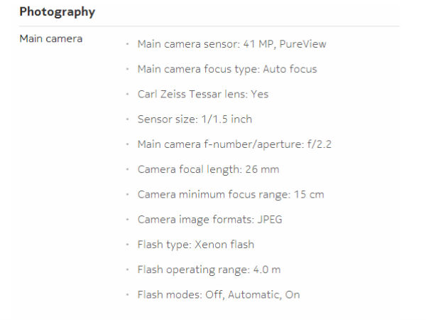  ನೋಕಿಯಾ ಲೂಮಿಯಾ 1020ರಲ್ಲಿ ಅಂಥ ವಿಶೇಷತೆ ಏನಿದೆ?