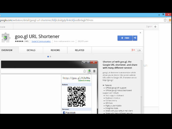  ಕ್ರೋಮ್‌ ಬ್ರೌಸರ್‌ಗೆ ಗೂಗಲ್‌‌ ಶಾರ್ಟ್‌‌ನರ್‌ನ್ನು ಸೇರಿಸುವುದು ಹೇಗೆ?