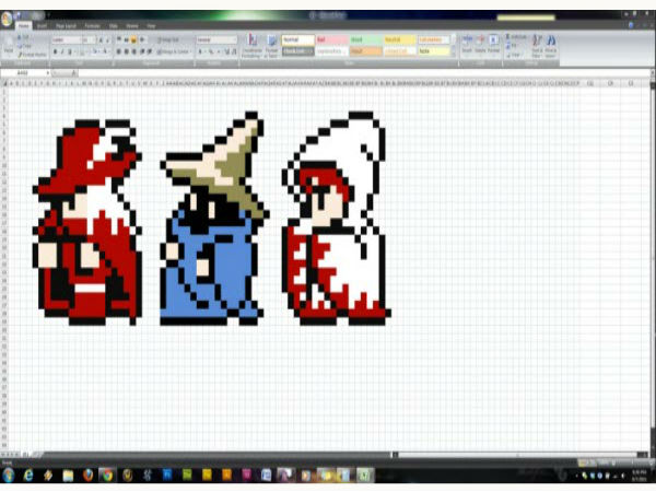 ಮುದನೀಡುವ ಮೈಕ್ರೋಸಾಫ್ಟ್ ಎಕ್ಸೆಲ್ ಕಲಾಪ್ರತಿಮೆಗಳು