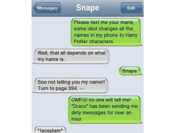 ಫೋನ್ ಕಾಂಟ್ಯಾಕ್ಟ್‌ನಲ್ಲಿ ಹ್ಯಾರಿ ಪೋಟರ್ ಪಾತ್ರಗಳು