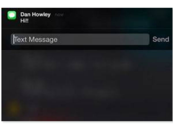 ಫೋನ್ ಅನ್‌ಲಾಕ್ ಮಾಡದೆಯೇ ಪಠ್ಯ ಸಂದೇಶಗಳಿಗೆ ಉತ್ತರಿಸುವುದು