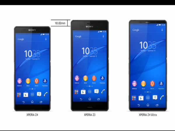 ಸೋನಿ ಎಕ್ಸ್‌ಪೀರಿಯಾ ಜೆಡ್4, ಜೆಡ್4 ಕಾಂಪಾಕ್ಟ್ ಮತ್ತು ಜೆಡ್4 ಅಲ್ಟ್ರಾ