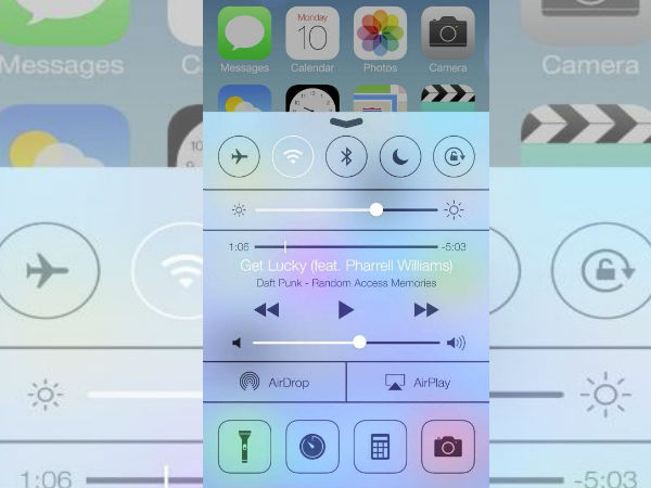 ಕಂಟ್ರೋಲ್ ಸೆಂಟರ್ ಬಟನ್ಸ್ ಕಸ್ಟಮೈಸ್ ಸಾಮರ್ಥ್ಯ
