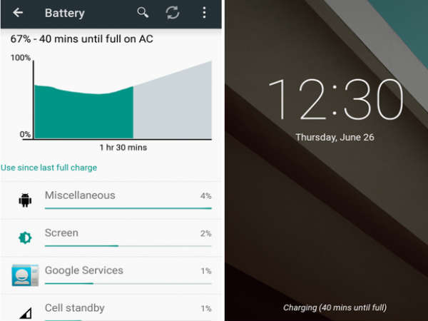 ಬ್ಯಾಟರಿ ಬಳಕೆ