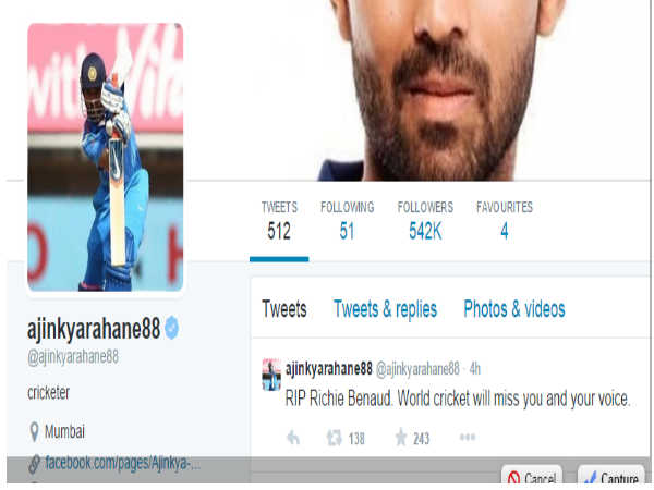 ಅಜಿಂಕ್ಯಾ ರಹಾನೆ 