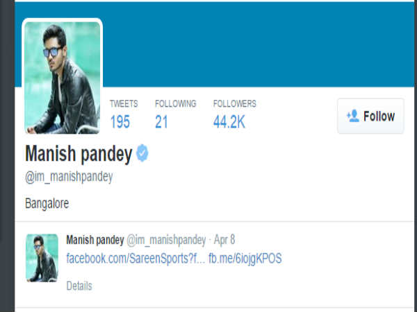 ಮನೀಶ್ ಪಾಂಡೆ