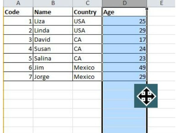 ಸೆಲ್‌ಗಳಲ್ಲಿ ಡೇಟಾ ಕಾಪಿ ಮಾಡುವುದು