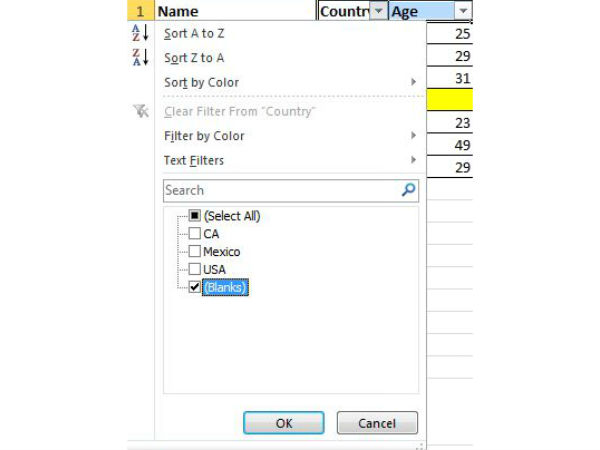 ಖಾಲಿ ಸೆಲ್‌ಗಳನ್ನು ವೇಗವಾಗಿ ಅಳಿಸುವುದು