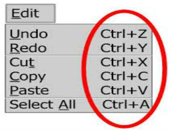 ಶಾರ್ಟ್‌ಕಟ್‌ ಕೀಗಳು