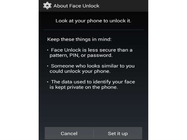 ಫೇಸ್ ಅನ್‌ಲಾಕ್
