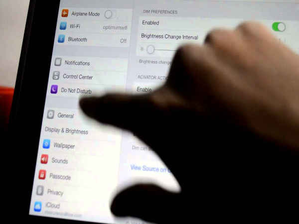 ಸ್ಕ್ರೀನ್ ಡಿಮ್ ಮಾಡುವುದು