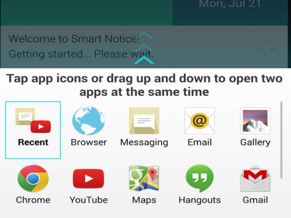 ಡ್ಯುಯಲ್ ವಿಂಡೋದಲ್ಲಿ ಎರಡು ಅಪ್ಲಿಕೇಶನ್‌ಗಳನ್ನು ಚಾಲನೆ ಮಾಡಿ