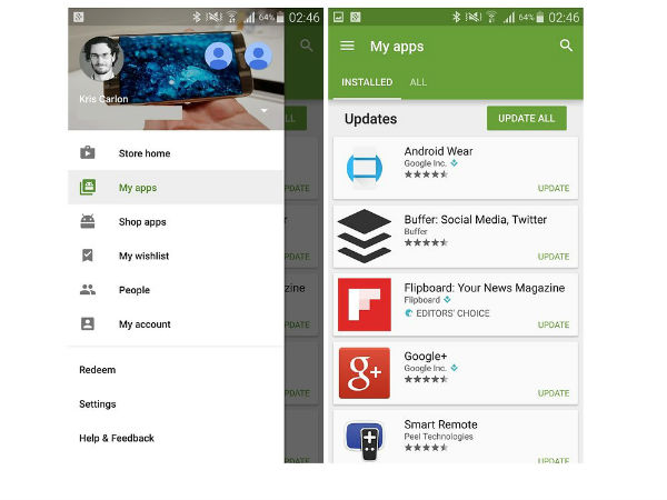 ಅಪ್ಲಿಕೇಶನ್ ಅಪ್‌ಡೇಟ್ ಮಾಡಿ