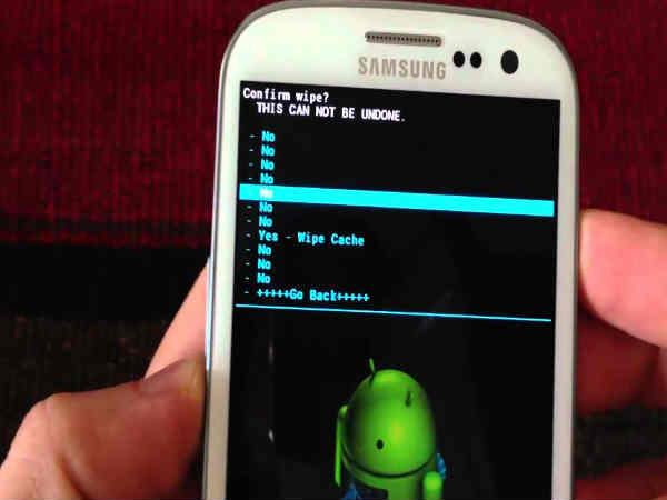 ರಿಮೋಟ್ ವೈಪ್ ಆಯ್ಕೆ