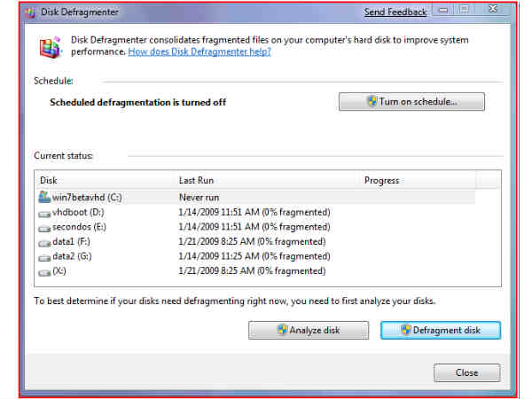 ಆಗಾಗ್ಗೆ ಡೀಫ್ರಾಗ್ಮೆಂಟ್ ಮಾಡಬೇಡಿ ಆಗಾಗ್ಗೆ ಡೀಫ್ರಾಗ್ಮೆಂಟ್ ಮಾಡಬೇಡಿ