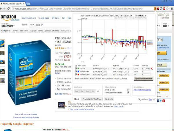 ಪ್ರೈಸ್ ಟ್ರ್ಯಾಕಿಂಗ್ ಅಪ್ಲಿಕೇಶನ್ ಬಳಸಿ